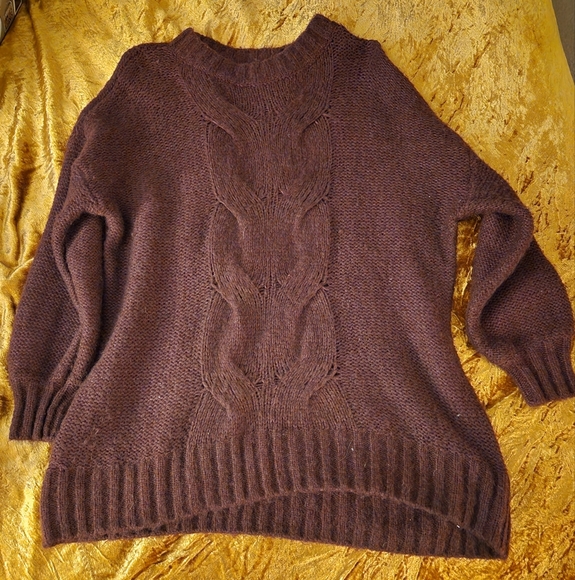 Aerie 🐑 Wool Blend Oversized Happy Place Cable - Picture 4 of 8